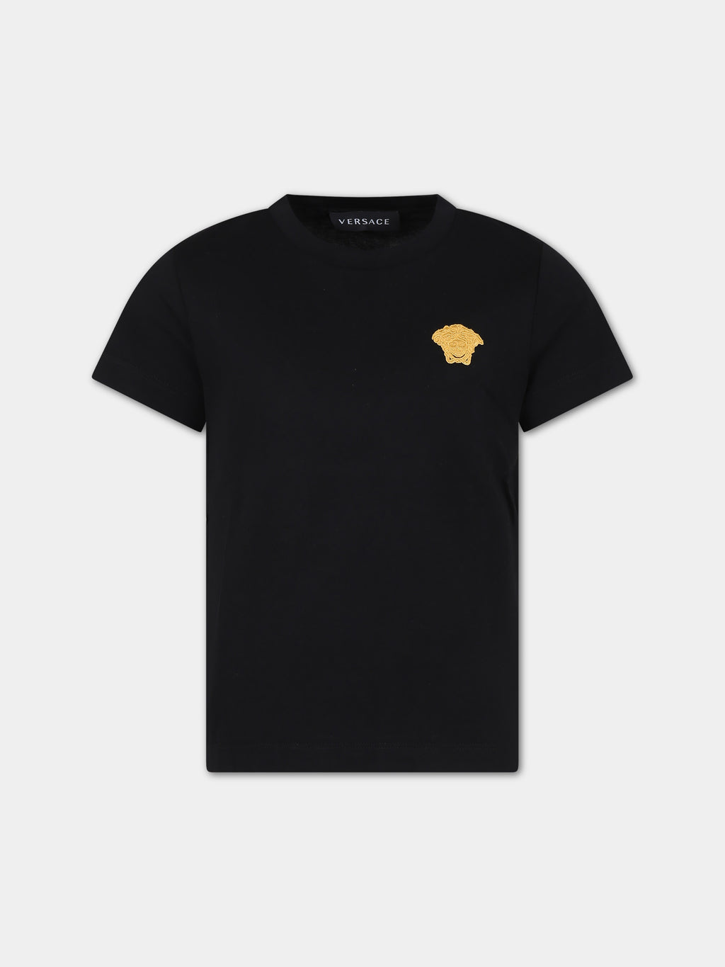 Black t-shirt for kids with Medusa